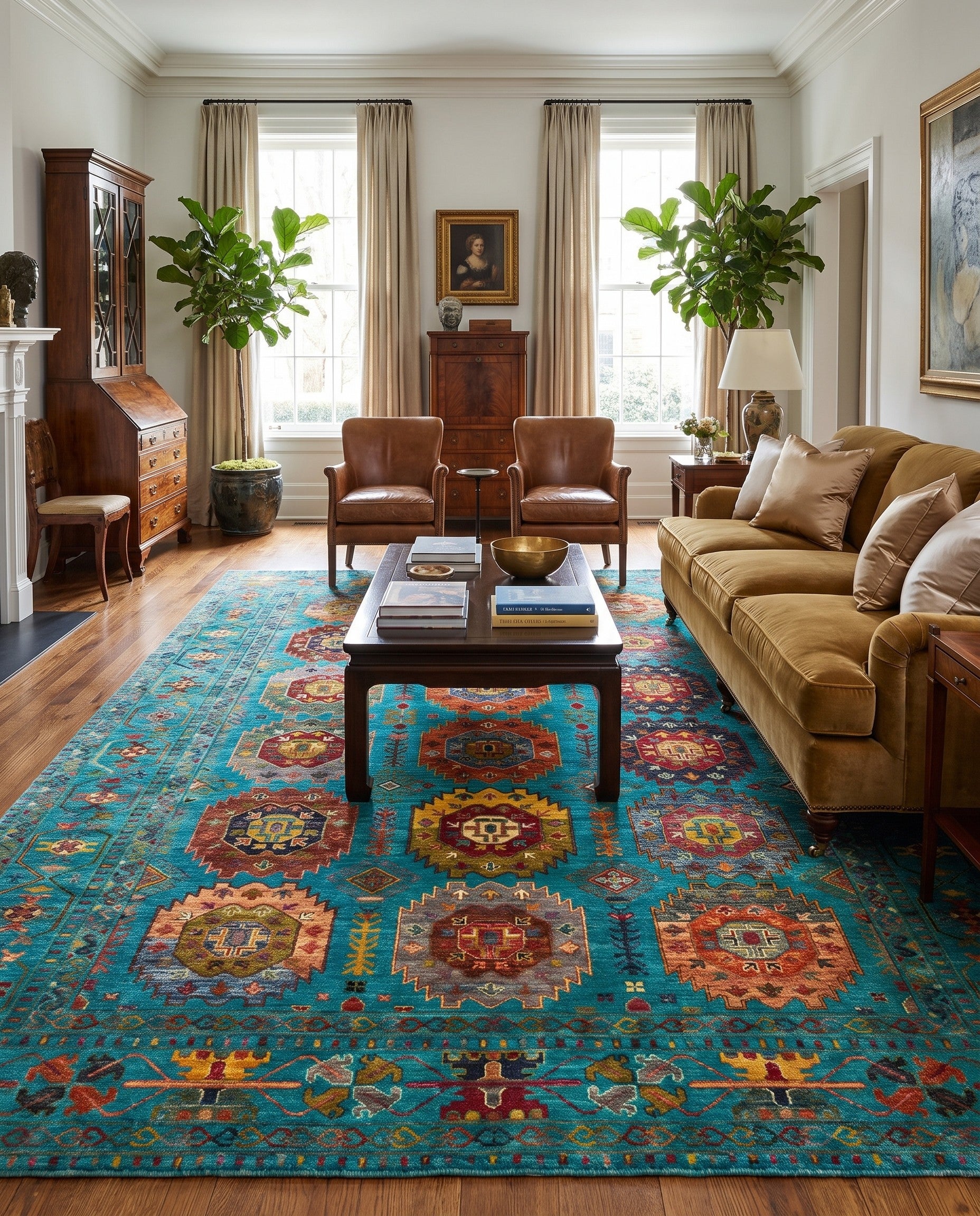 7' 3 x 10' 1 Hand Knotted Ariana Ziegler Rug