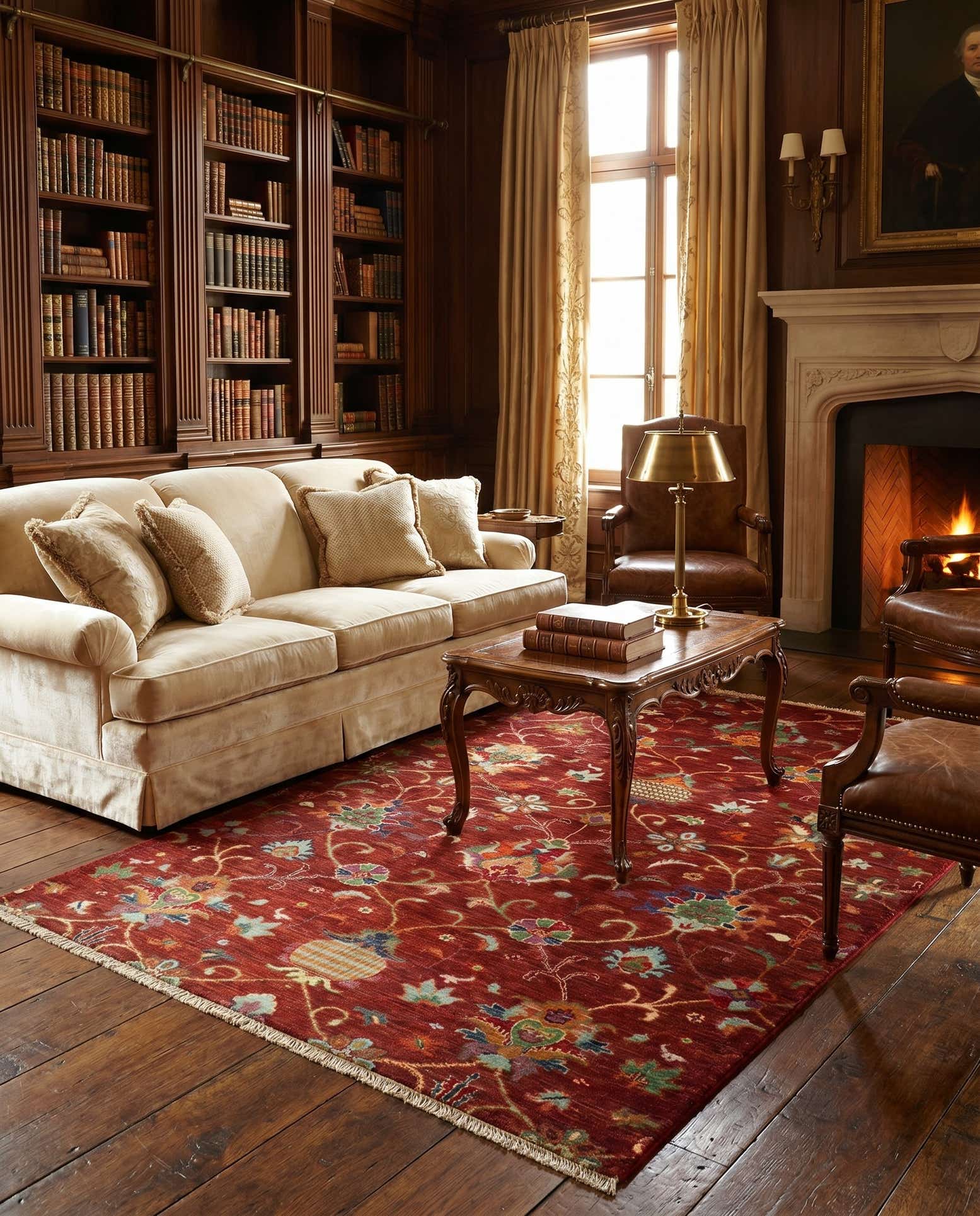 4' 3 x 6' Hand Knotted Ariana Ziegler Rug