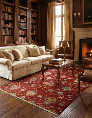4' 3 x 6' Hand Knotted Ariana Ziegler Rug