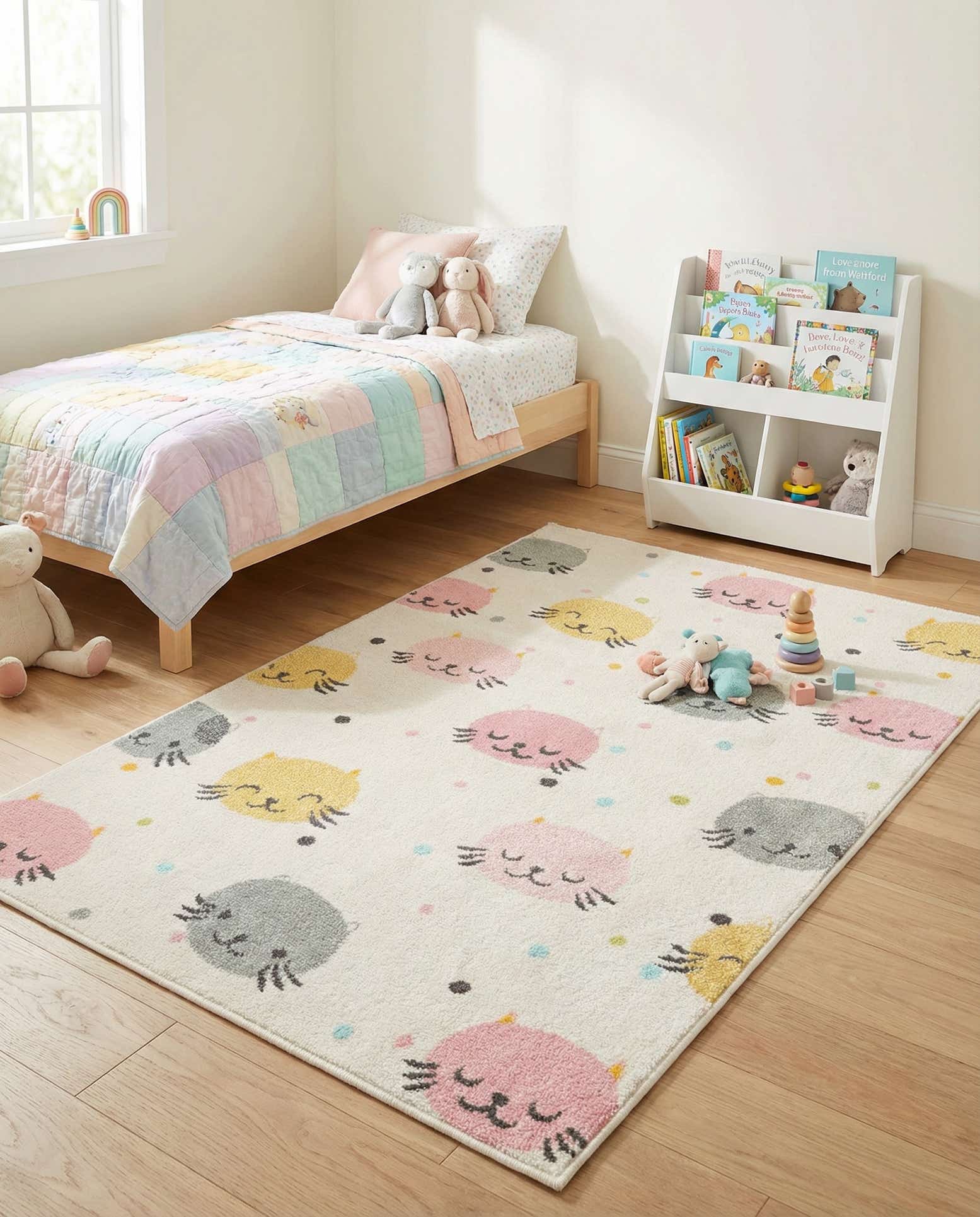 4' x 6' Cats Whimsy Kids Rug