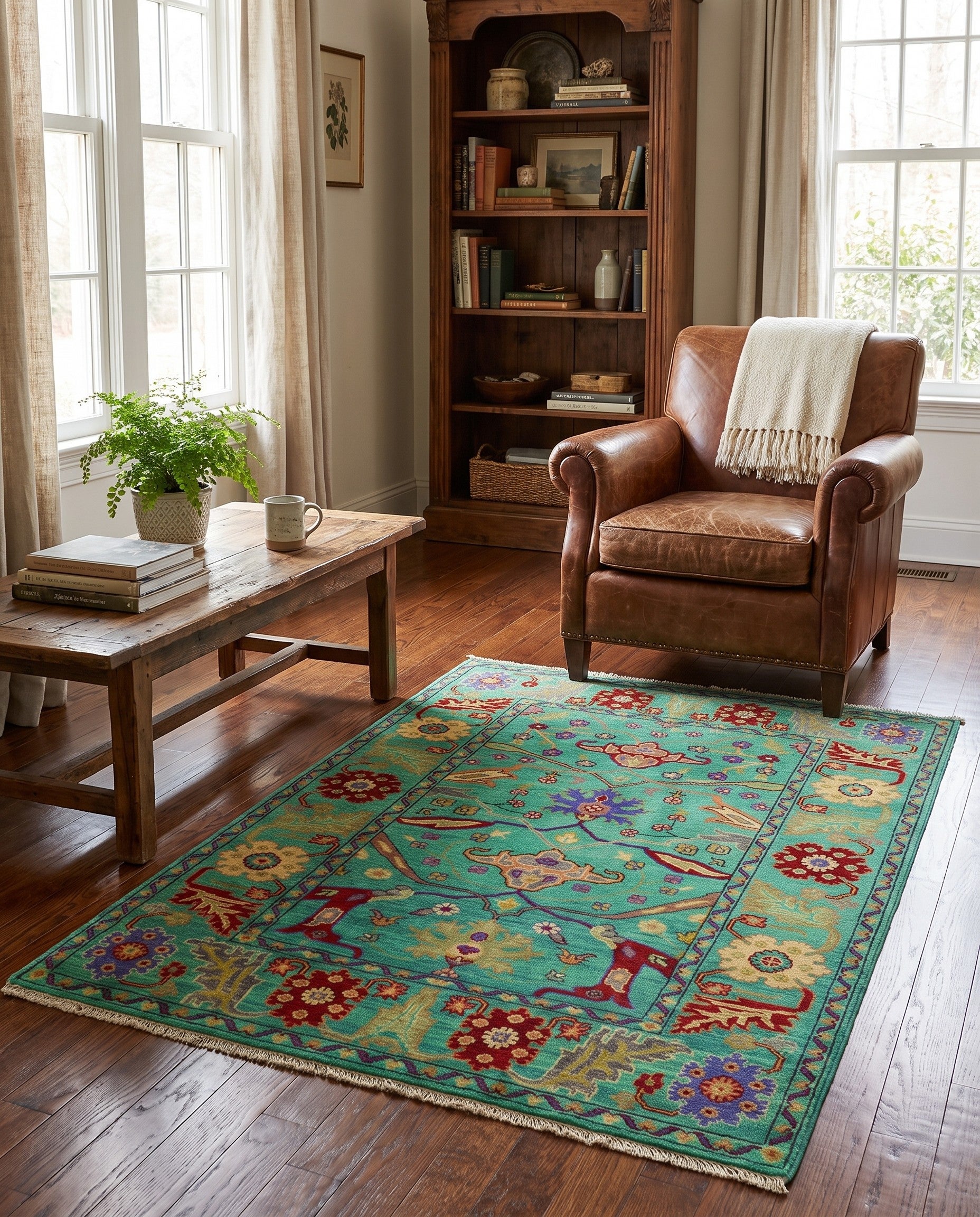 4' 2 x 6' 1 Hand Knotted Kazak Rug