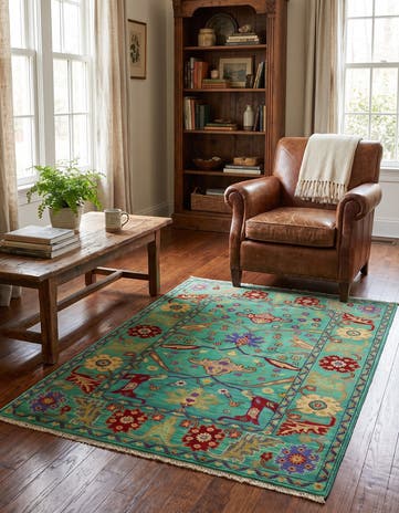 4' 2 x 6' 1 Hand Knotted Kazak Rug