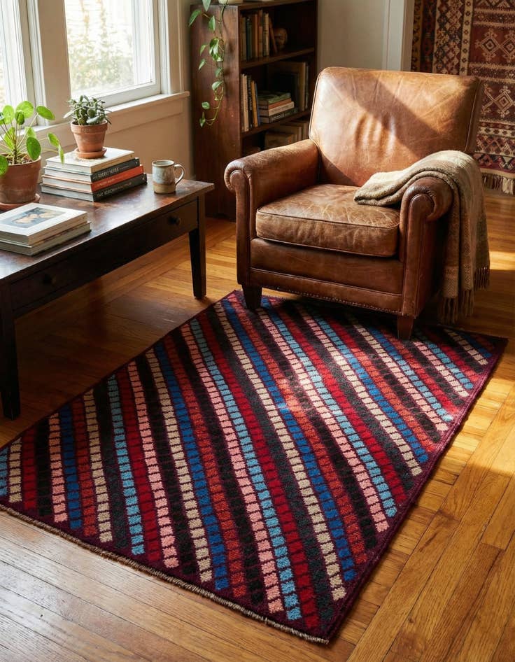 Detail image of 3' x 4' 7 Hand Knotted Balouch Wool Rug