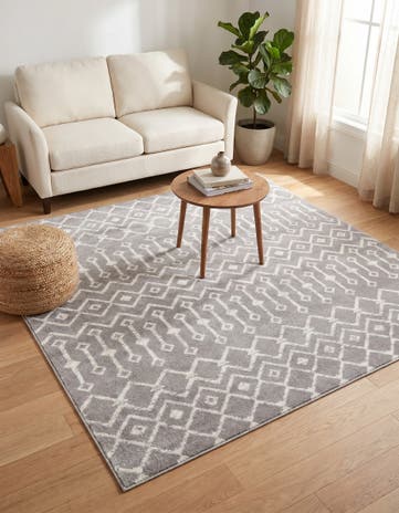 6' x 6' Kasbah Trellis Square Rug
