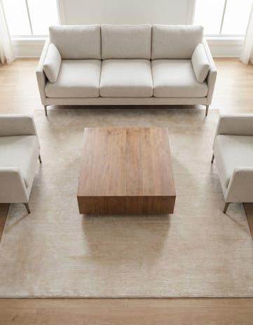 Ivory Finsbury Square Rug