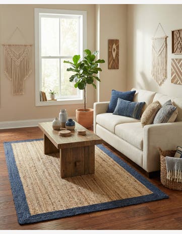 Natural Handmade Braided Jute Rug