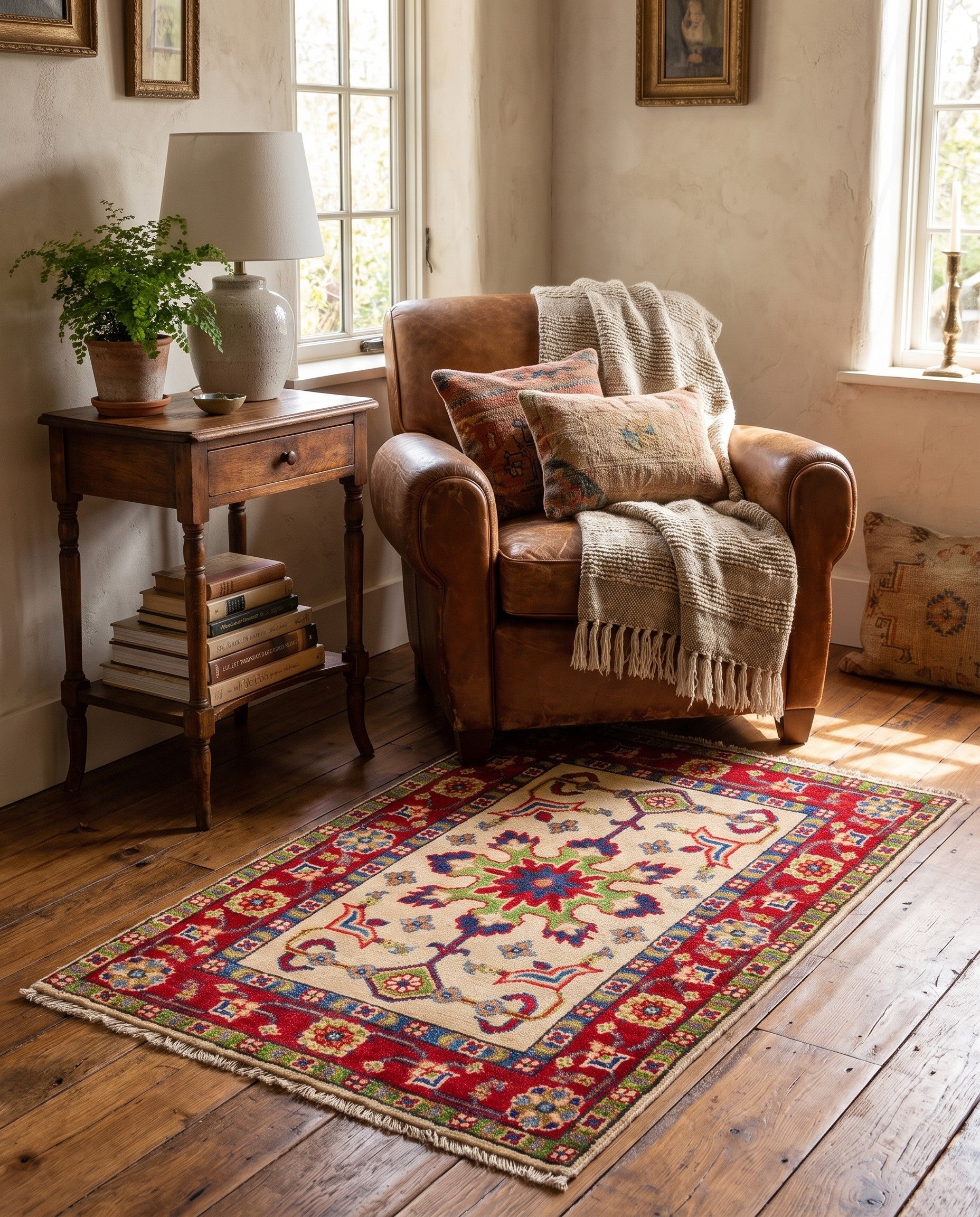 1' 10 x 2' 11 Hand Knotted Kazak Rug
