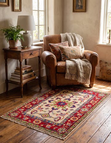 1' 10 x 2' 11 Hand Knotted Kazak Rug