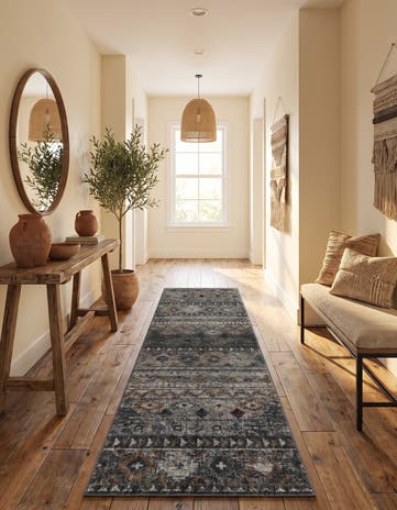 2' 7 x 10' Eco Southwestern Runner Rug