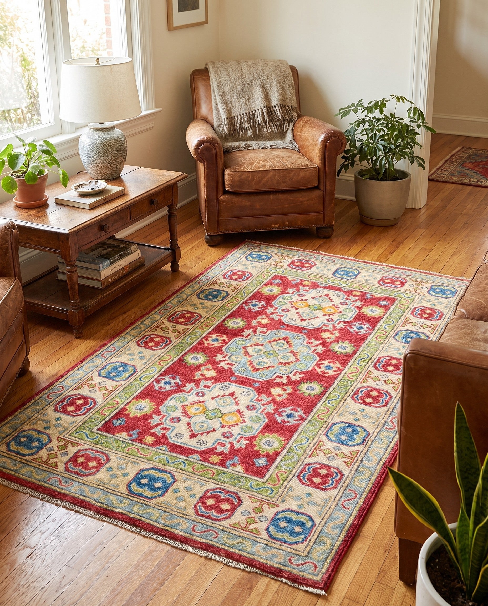 3' 1 x 5' Hand Knotted Kazak Rug
