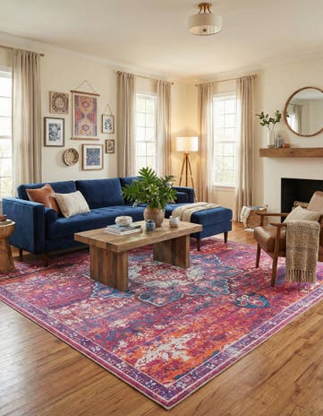 10' 6 x 10' 6 Washable Francesca Square Rug