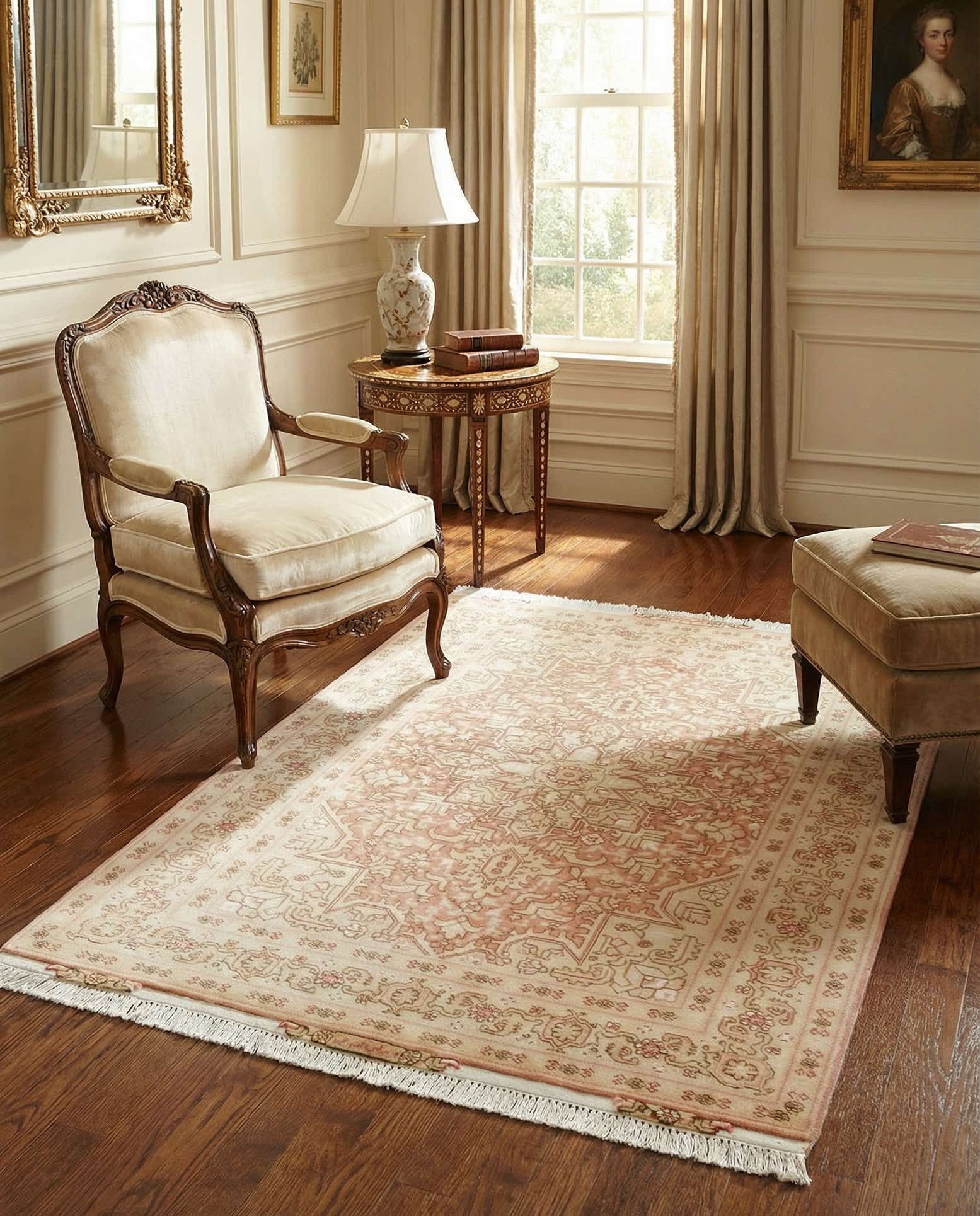 3' 4 x 5' 1 Hand Knotted Tabriz Persian Rug