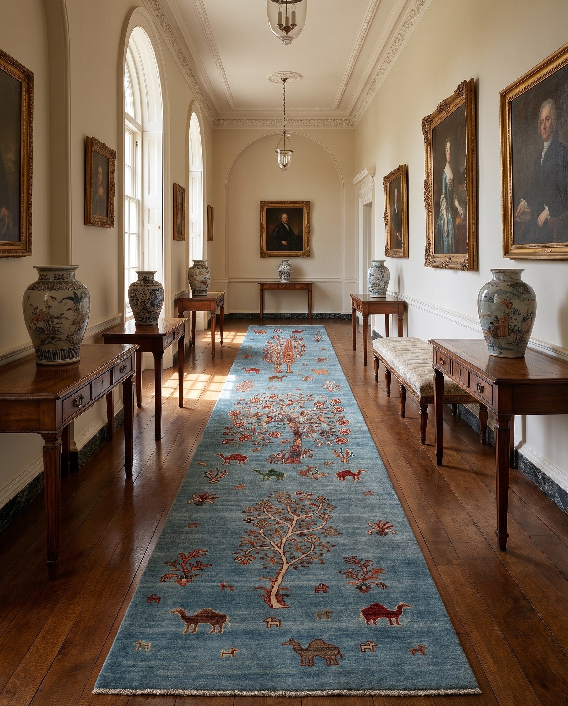 2' 10 x 13' Hand Knotted Ariana Ziegler Runner Rug
