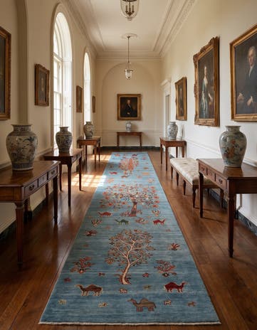 2' 10 x 13' Hand Knotted Ariana Ziegler Runner Rug