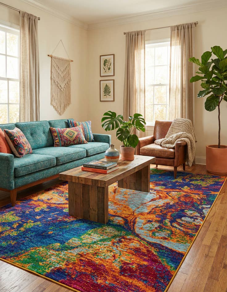 Detail image of 5' 3 x 8' Calypso Rug