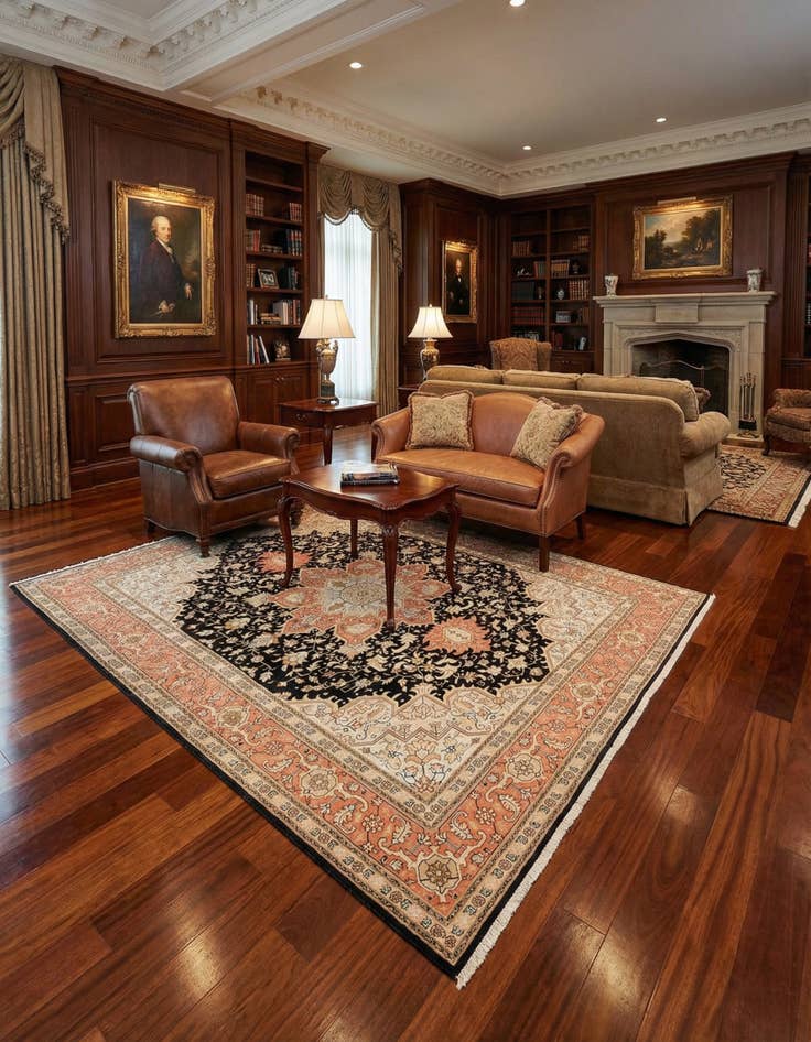 Detail image of 5' 1 x 6' 4 Tabriz Rug