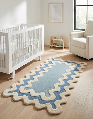 3' 1 x 5' 3 Happy Rugs Wiggles Wool