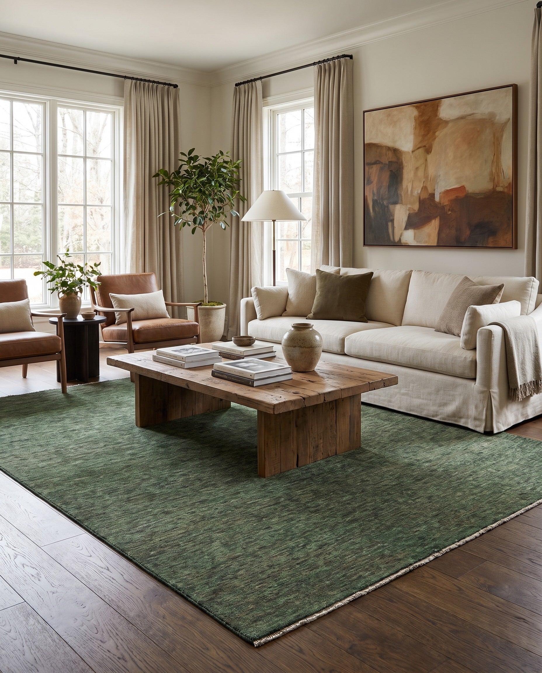 6' 6 x 9' 7 Hand Knotted Ziegler Modern Rug