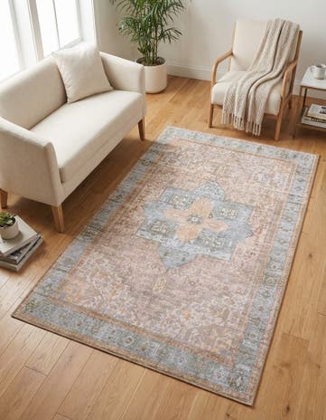 3' 6 x 5' 6 Washable Timeless Rug