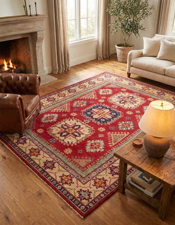 4' 11 x 6' 11 Hand Knotted Kazak Rug