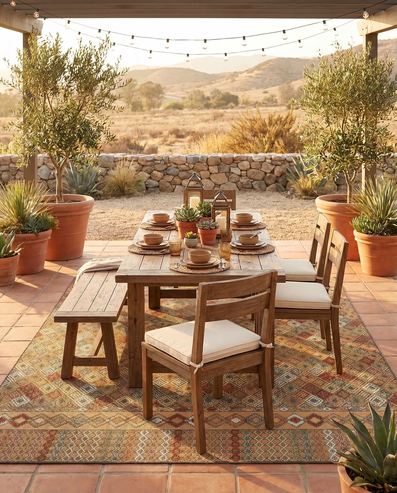 7' 10 x 10' Easy-Clean Baja Indoor / Outdoor Rug