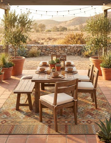 7' 10 x 10' Easy-Clean Baja Indoor / Outdoor Rug