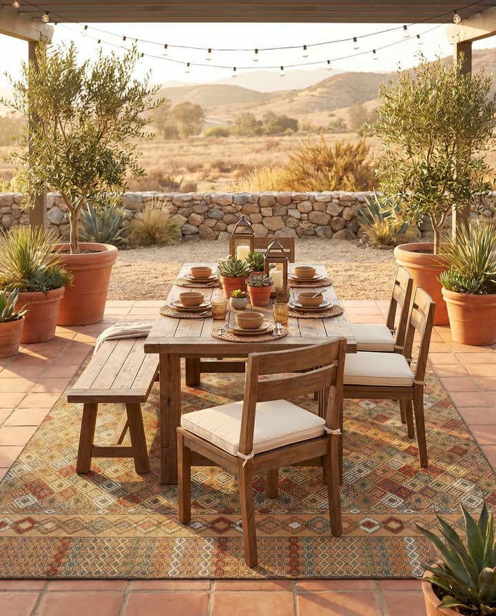 7' 10 x 10' Easy-Clean Baja Indoor / Outdoor Rug