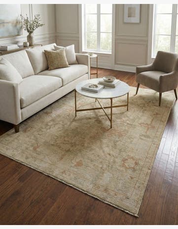 5' 2 x 7' Hand Knotted Oushak Wool Rug