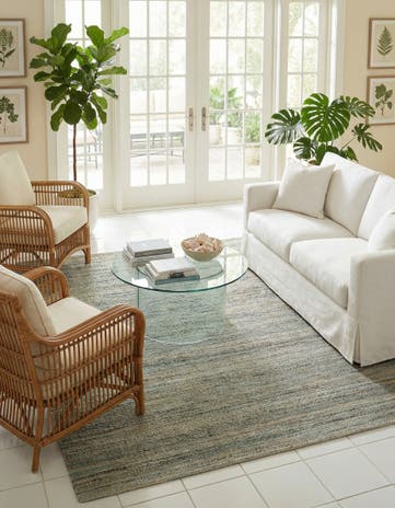 7' 10 x 7' 10 Palm Beach Jute Square Rug