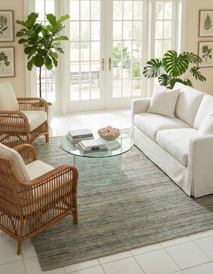 Detail image of 7' 10 x 7' 10 Palm Beach Jute Square Rug