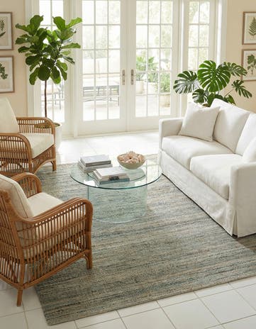 7' 10 x 7' 10 Palm Beach Jute Square Rug
