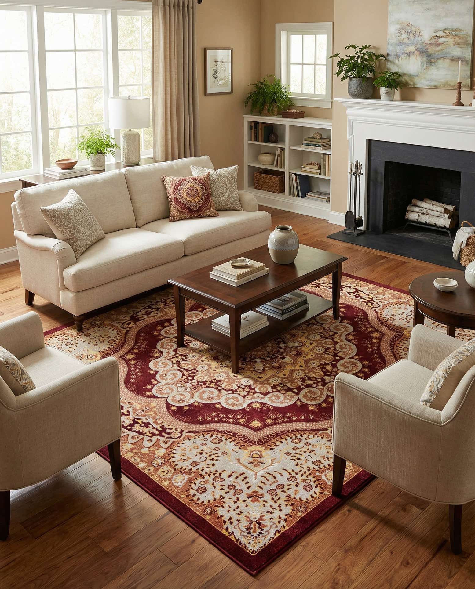 7' 10 x 7' 10 Kamala Washable Square Rug