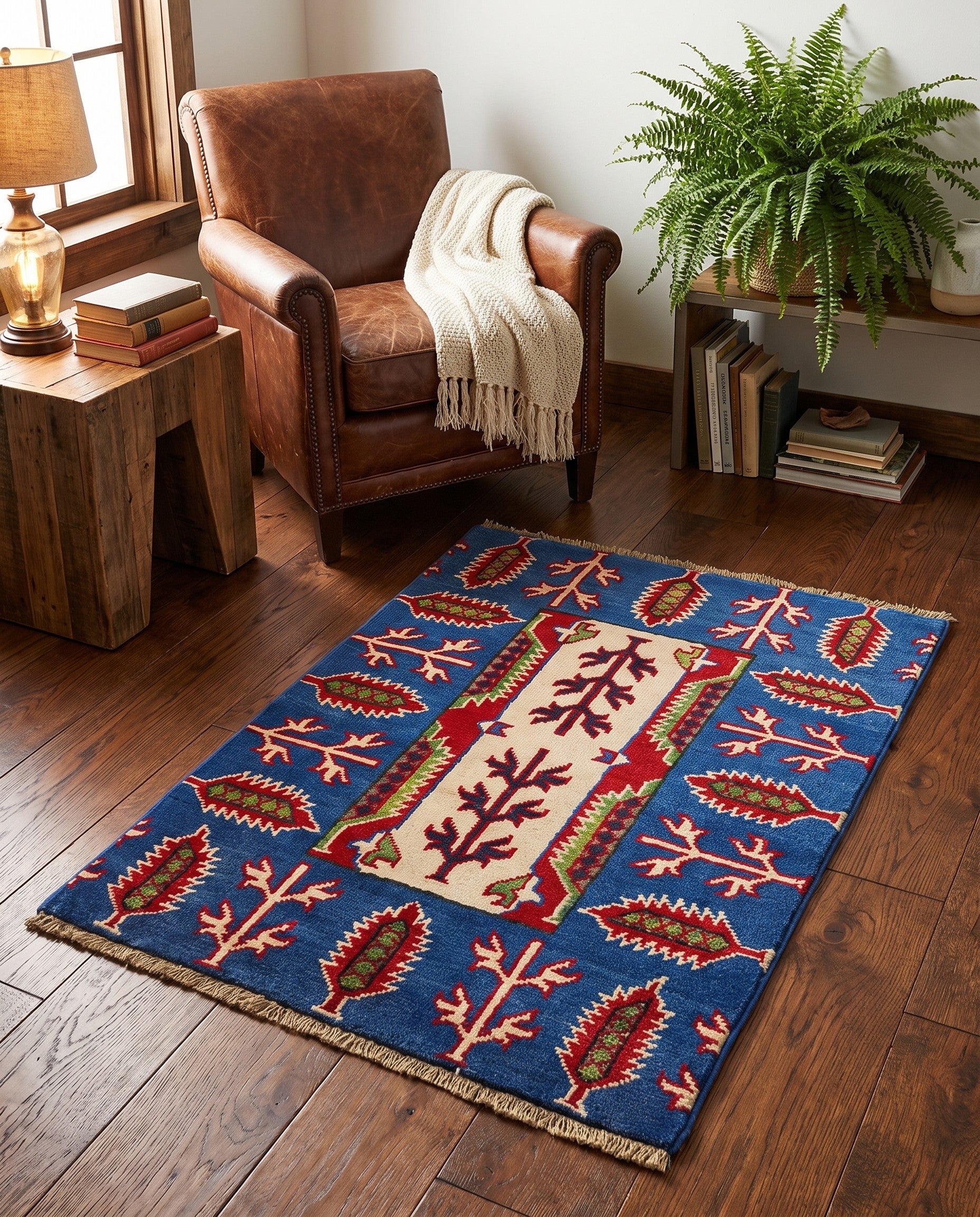 2' 1 x 3' Hand Knotted Kazak Rug