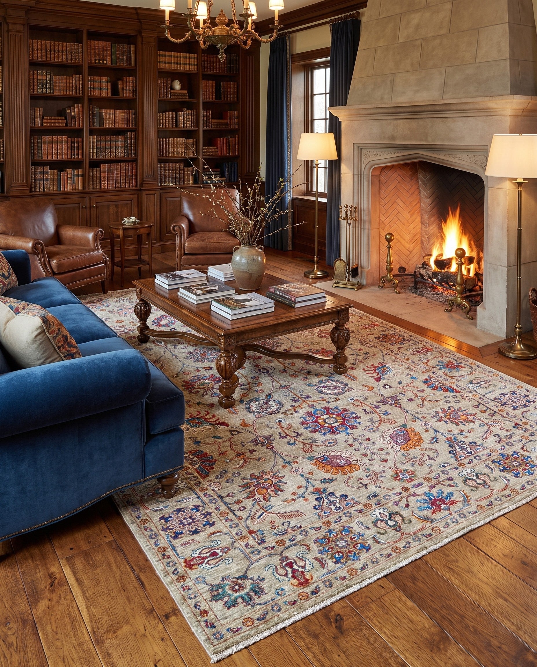 6' 9 x 9' 11 Hand Knotted Ariana Ziegler Rug