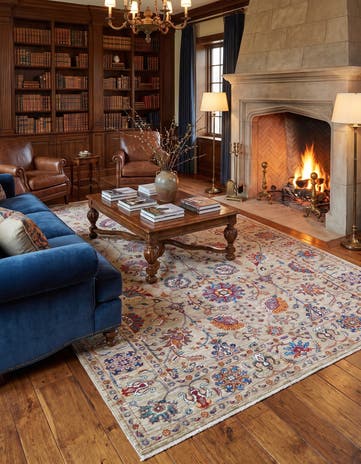 6' 9 x 9' 11 Hand Knotted Ariana Ziegler Rug