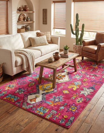 Pink Washable Mesa Rug