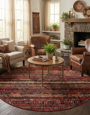 7' x 7' Saturn Round Rug