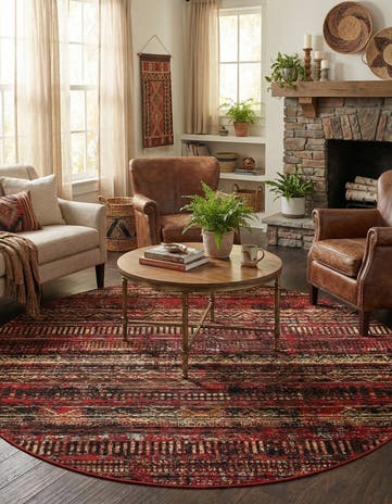 7' x 7' Saturn Round Rug