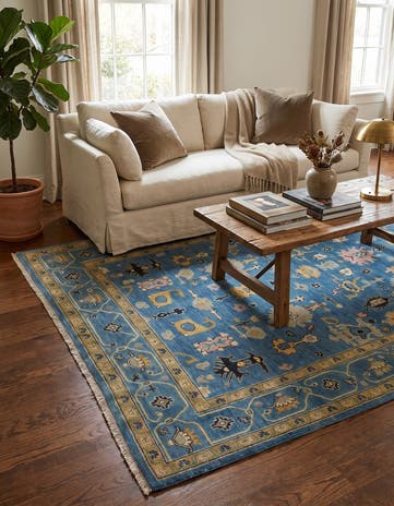 6' 9 x 9' 11 Hand Knotted Kazak Rug