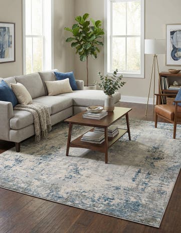 Gray Blue Caspian Rug