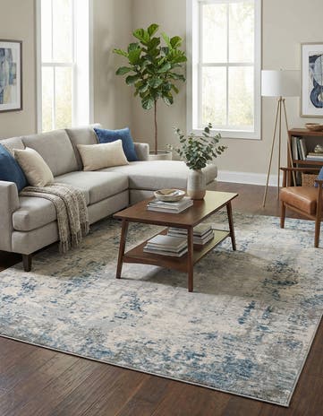 Gray Blue Caspian Rug