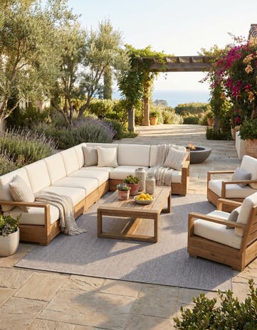 Gray Easy-Clean Checkered Indoor / Outdoor Rug