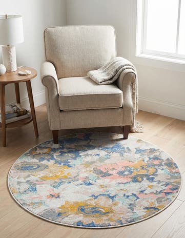 Lotus Round Rug