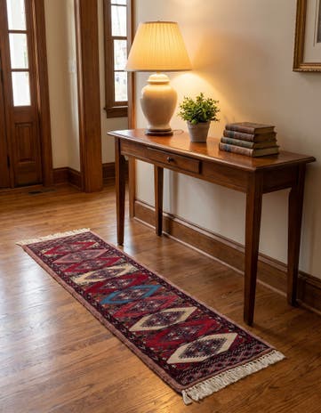 1' x 3' 10 Hand Knotted Bokhara Oriental Wool Runner Rug