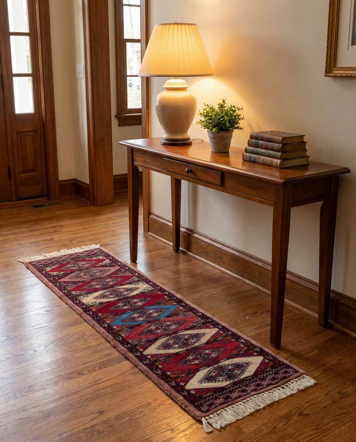 1' x 3' 10 Hand Knotted Bokhara Oriental Wool Runner Rug
