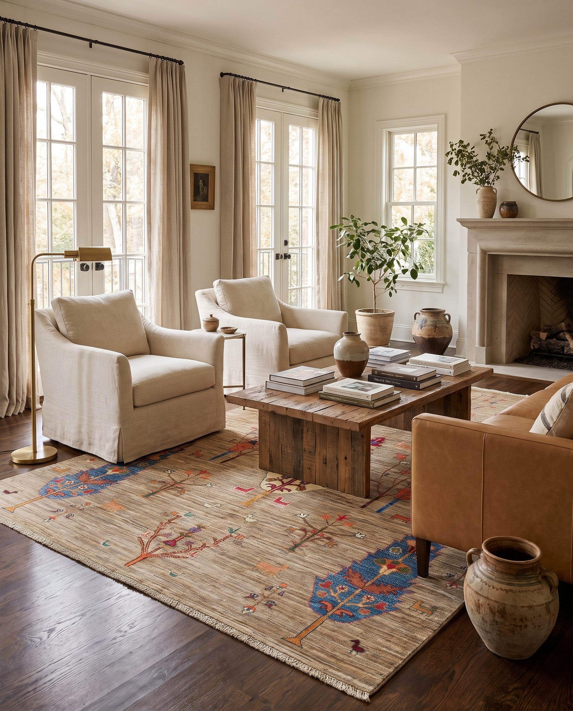 5' 10 x 8' Hand Knotted Ariana Ziegler Rug