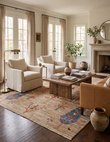 5' 10 x 8' Hand Knotted Ariana Ziegler Rug