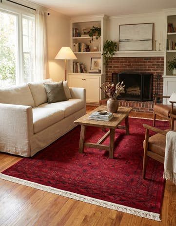Red Bokhara Rug