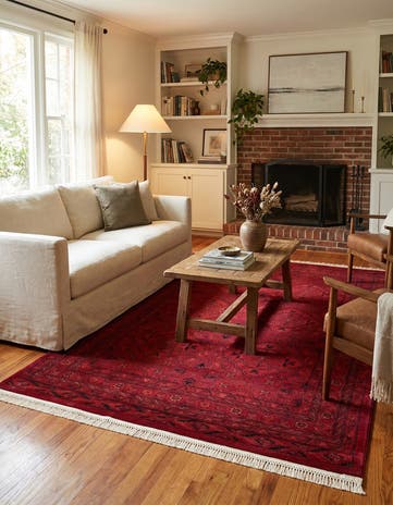 Red Bokhara Rug