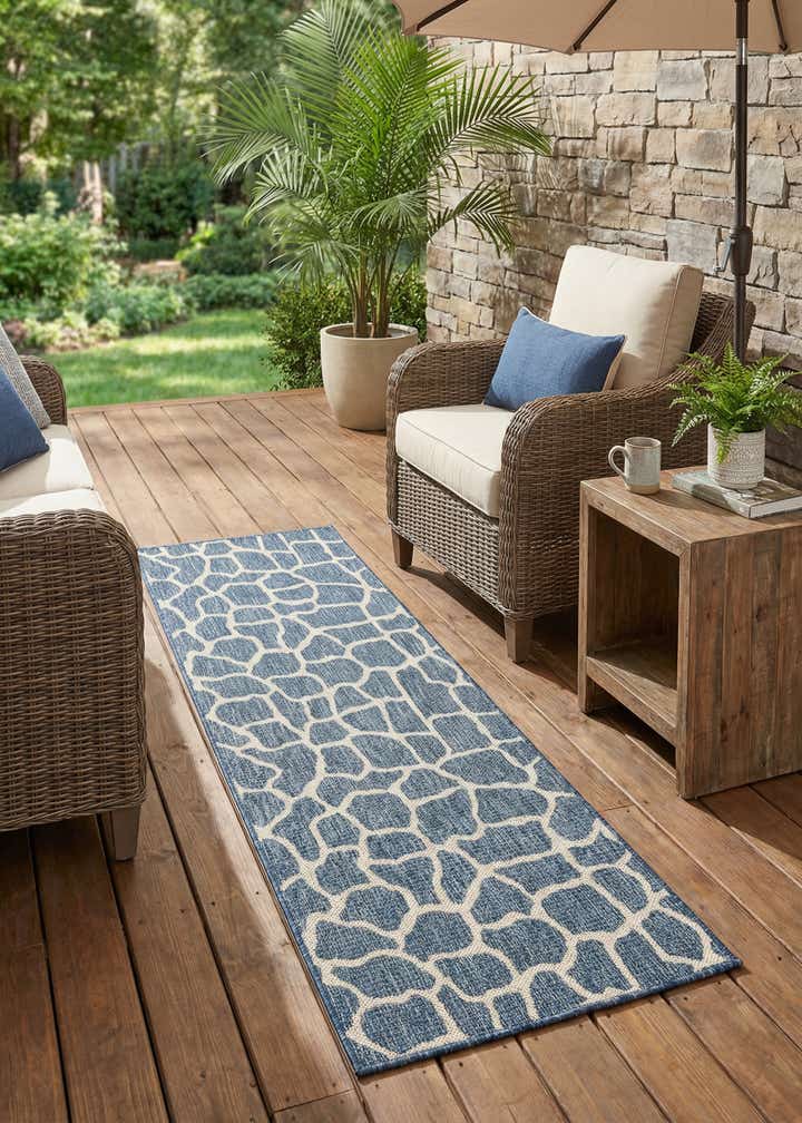 2' x 6' Easy-Clean Safari Indoor / Outdoor Runner Rug